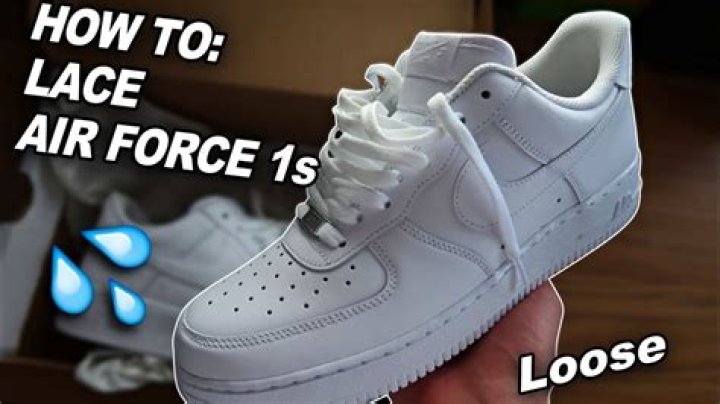 How Do U Lace Air Force Ones