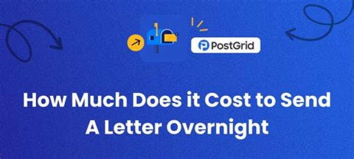 How Much Does It Cost To Mail A Letter Overnight