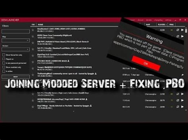 How To Fix Dayz Modded Server Backpack.Pbo
