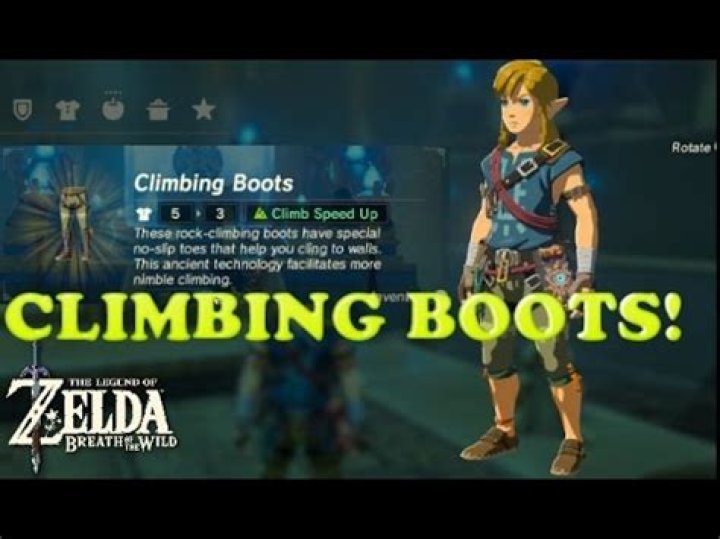 How To Get Climbing Boots Botw