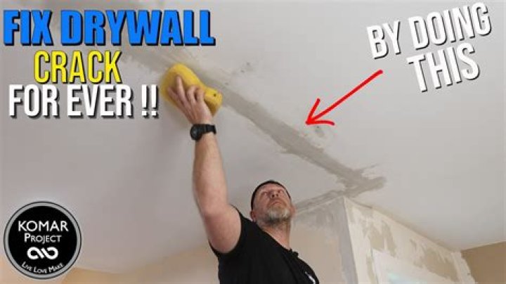 How To Repair A Crack Where The Wall Meets Ceiling