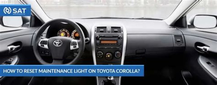 How To Reset 2019 Toyota Corolla Maintenance Light