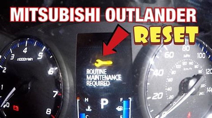 How To Reset Maintenance Light 2017 Mitsubishi Outlander