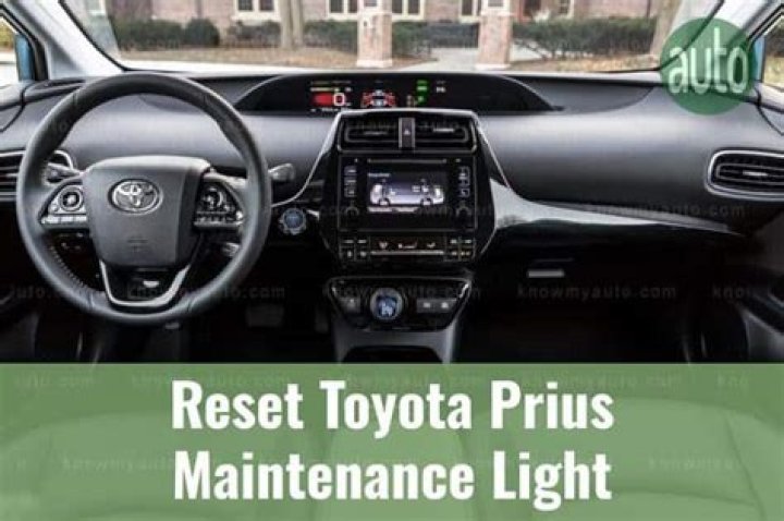 How To Reset Maintenance Light On 2009 Toyota Prius