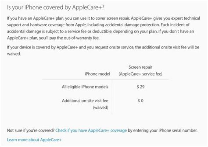 Is Screen Repair Covered Under Applecare