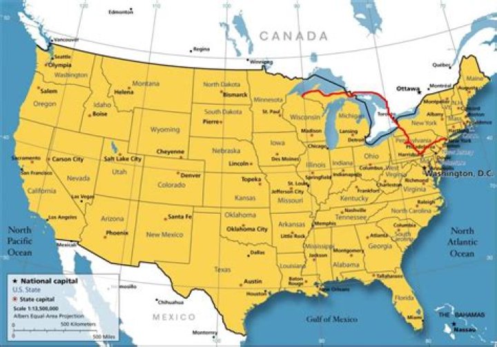 Question: How Far Is Canada From New York By Car