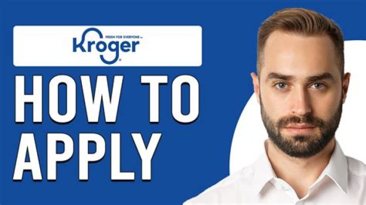 Question: How To Apply At Kroger