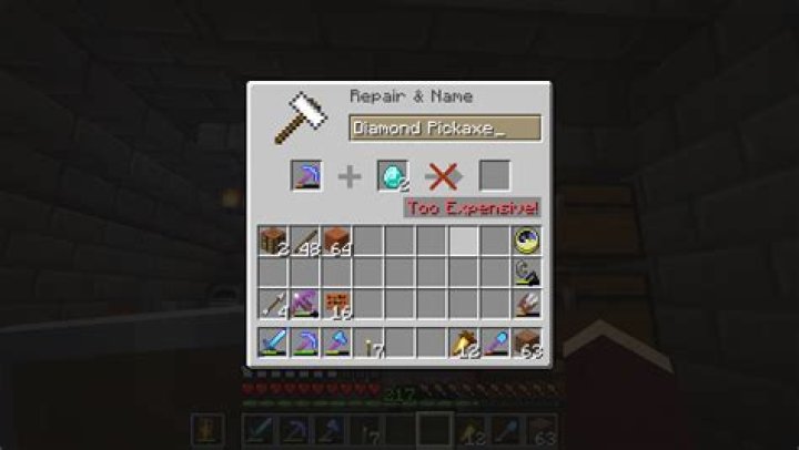 Question: How To Repair A Damaged Pickaxe In Minecraft