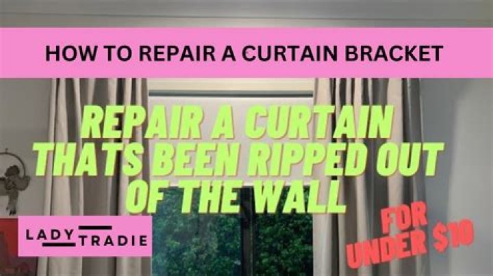 Question: How To Repair Curtain Rod Holes