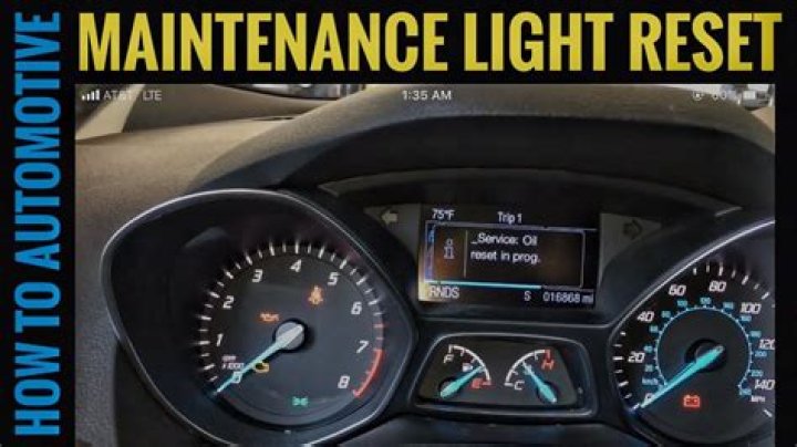 Question: How To Reset Maintenance Light On 2017 Ford Escape
