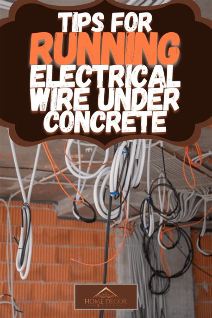 Question: How To Run Electrical Wire Under Concrete Driveway