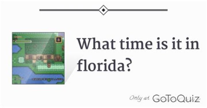Question: What Time Is In Miami Florida