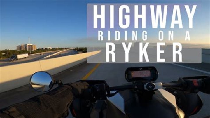 Quick Answer: Can Am Ryker Highway Riding
