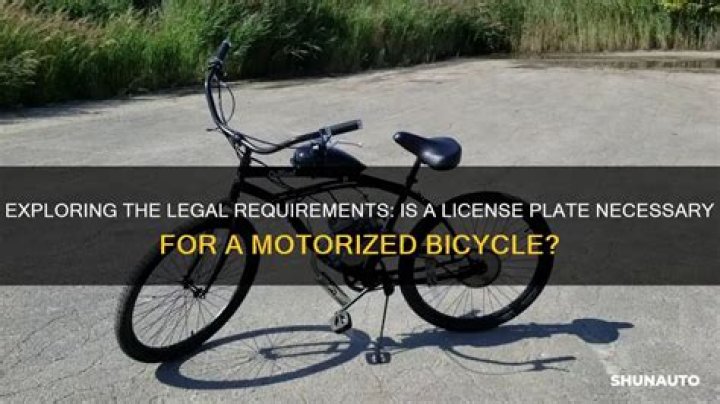 Quick Answer: Do Motorized Bicycles Require A License Ga