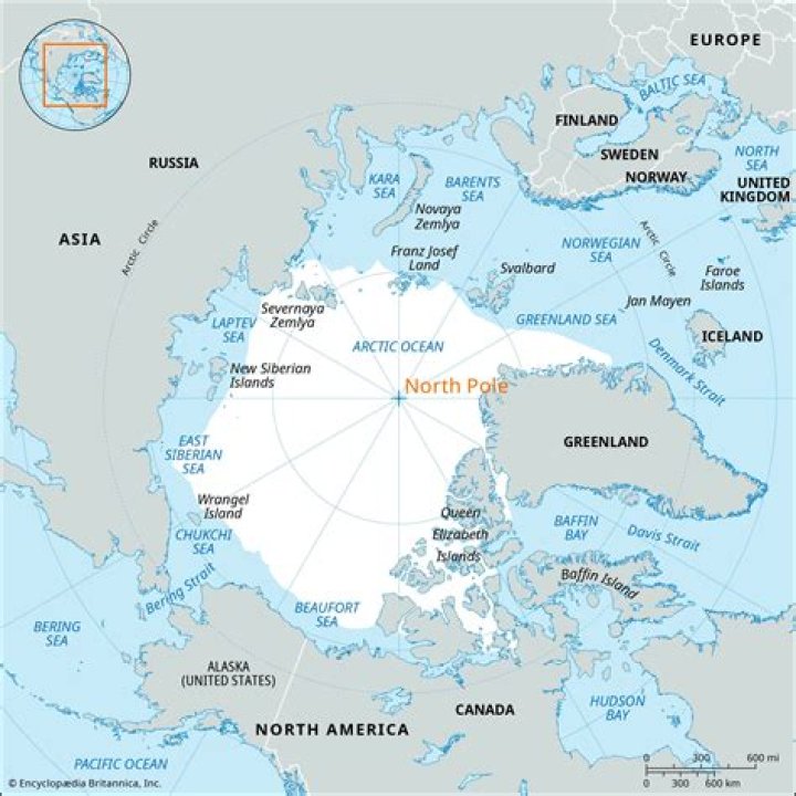 Quick Answer: How Many Kilometers South Of The North Pole Is Portland