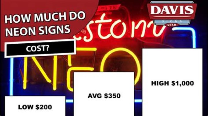 Quick Answer: How Much Does Neon Sign Repair Cost
