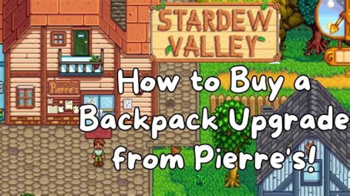 Quick Answer: How To Access Backpack In Stardew Valley