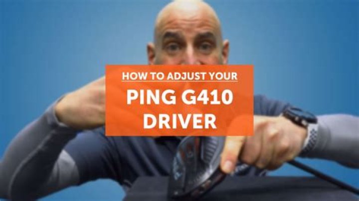 Quick Answer: How To Adjust Ping G410 Driver