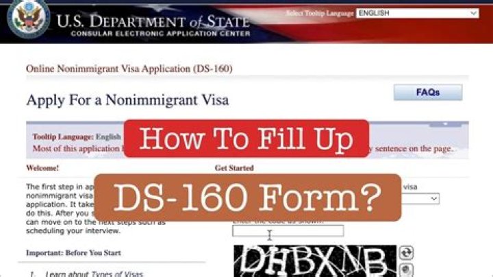 Quick Answer: How To Fill Ds 160 Form