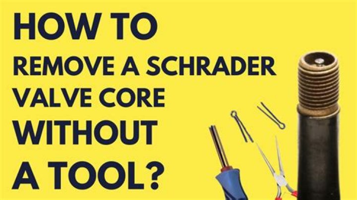 Quick Answer: How To Remove A Valve Stem Core Without A Tool
