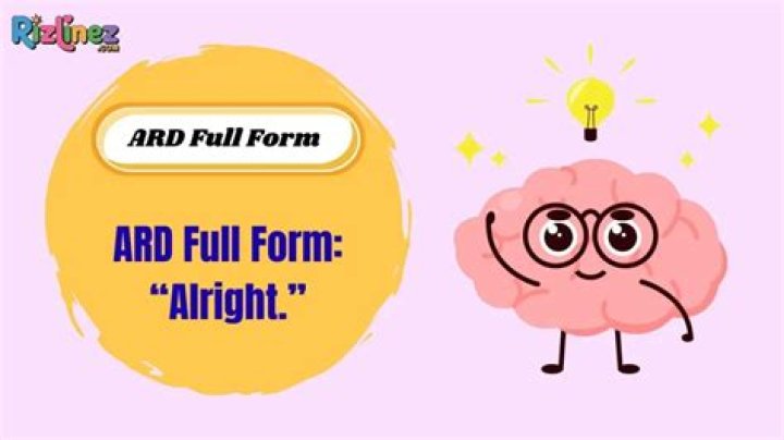 Quick Answer: What Does Ard Stand For In Text