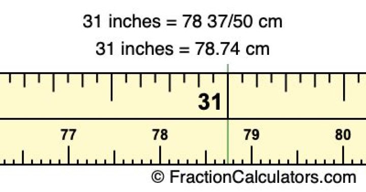 Quick Answer: What Is 31 Inches