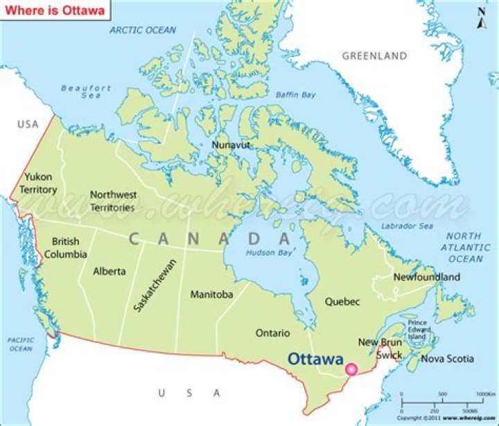 Quick Answer: Where Is Ottawa Canada Located On A Map