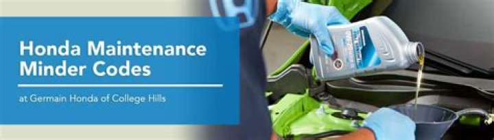 What Is Honda Maintenance Minder B14
