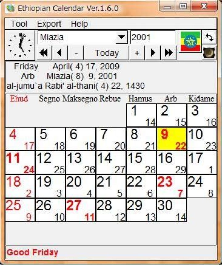 What Year Is In Ethiopia Right Now