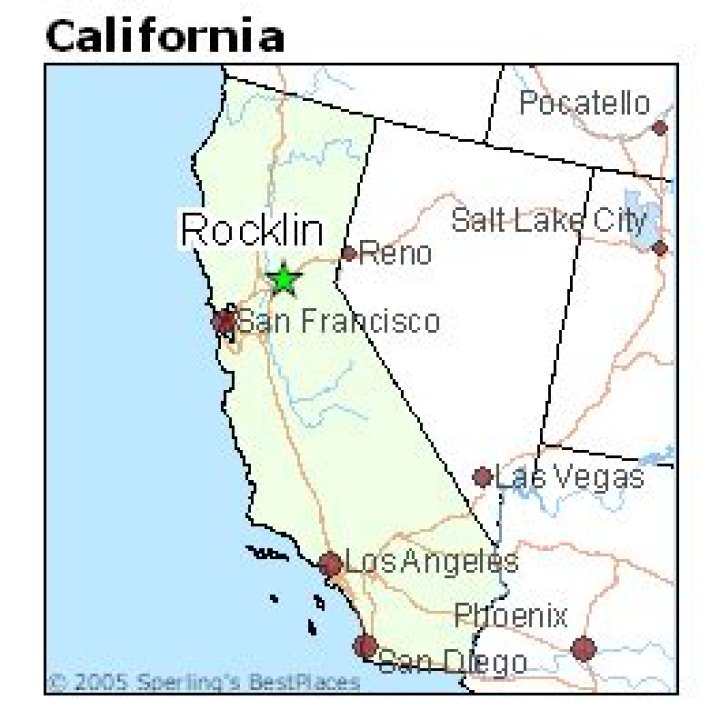 Where Is Rocklin Ca On A Map Of California