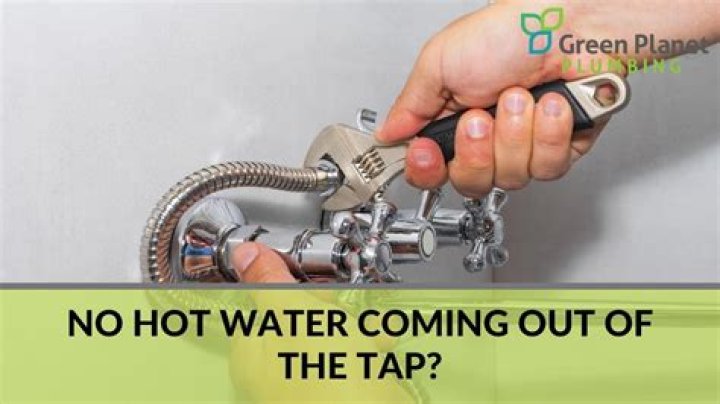Why is there no hot water coming out of faucet?