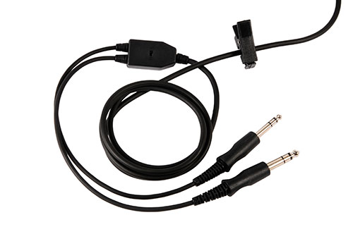 Pooleys Aviation Headset - Passive (black ear cups) + FREE Headset Bag
