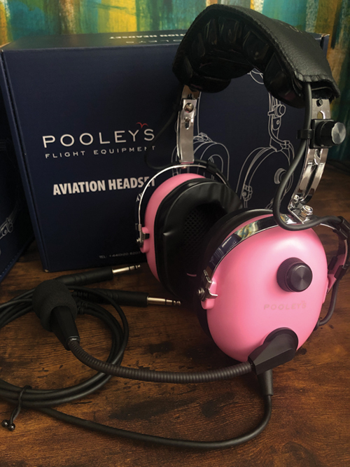 Pooleys Passive Pink Headset + FREE Headset Bag