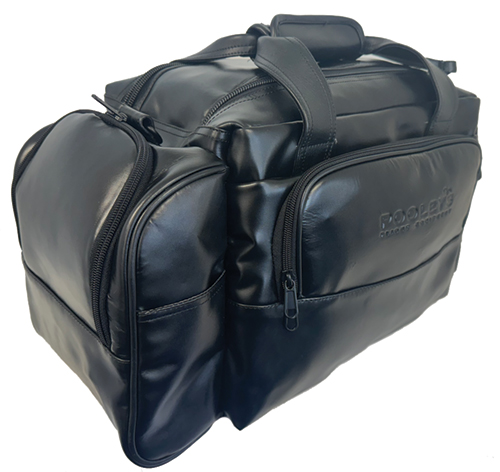 Pooleys Black Leather Pilot's Bag