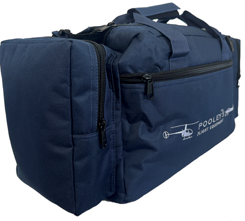 FC-8 POOLEYS PILOT’S FLIGHT BAG (NAVY BLUE OR BLACK)