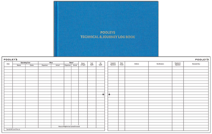 Pooleys Technical & Journey Log Book