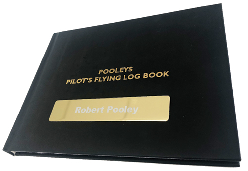 Pooleys Pilot Flying Log Book - Black