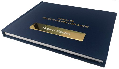 Pooleys Pilot Flying Log Book - Blue