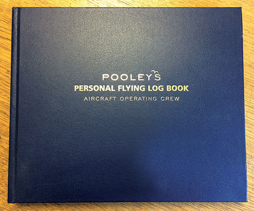 Pooleys EASA/CAA Part-FCL Personal Flying Log Book - Blue or Black