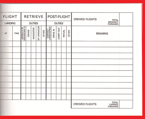 Pooleys Balloon & Airship Crew & Observers Log Book