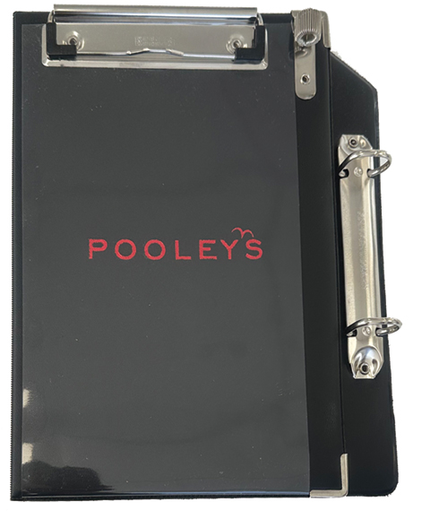 Pooleys CB-X Kneeboard with Ring-Binder