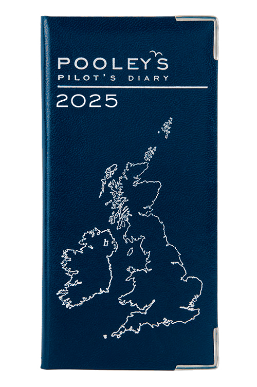 Pooleys Pilots Diary 2025 – Blue