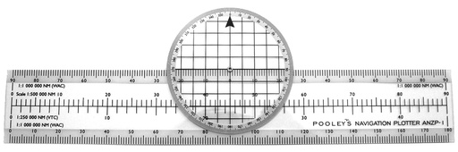 ANZP-1 PLOTTER WITH ROTATING PROTRACTOR