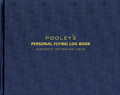 Pooleys EASA/CAA Part-FCL Personal Flying Log Book - Blue or Black