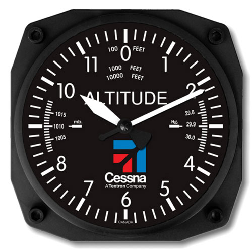 Cessna Altimeter Clock – 6 inch
