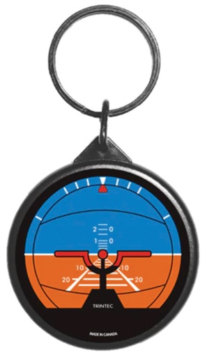 2" Classic Artificial Horizon Round Keyring